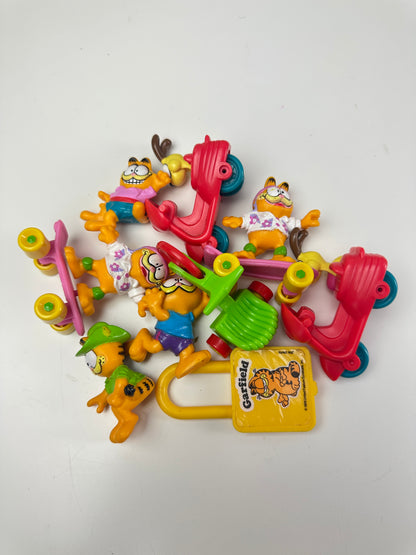 1980s Garfield McDonald's Happy Meal & Cereal Toys Lot