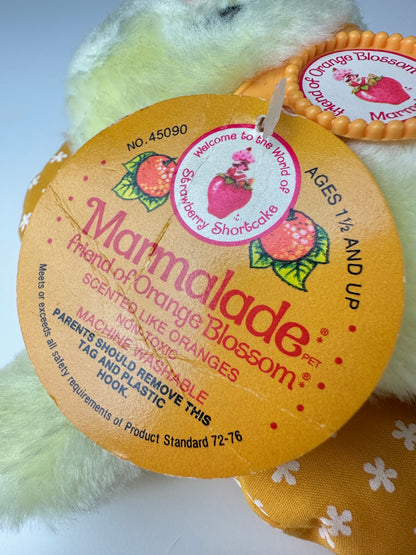 1983 Kenner Strawberry Shortcake Marmalade Plush Pet Soft Animal Friend with Tag [RARE]