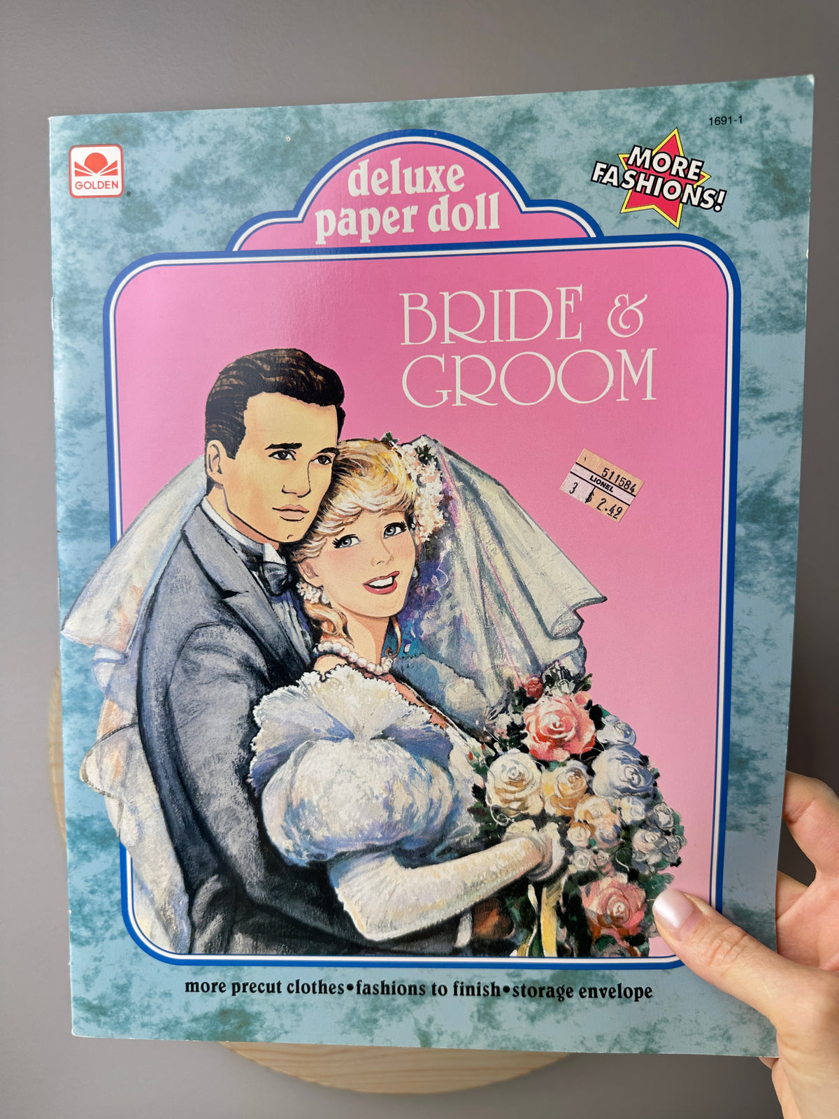 1992 Bride and Groom Paperdoll Book Unused