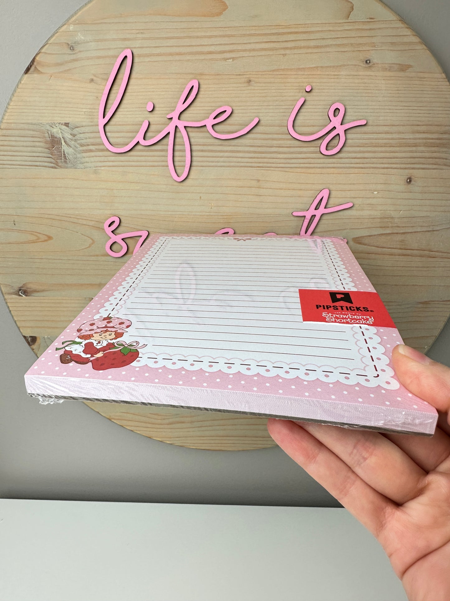 Strawberry Shortcake Berry Pretty Notepad [Pipsticks]