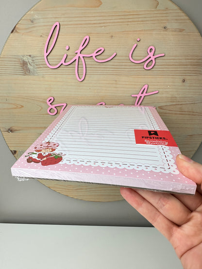 Strawberry Shortcake Berry Pretty Notepad [Pipsticks]
