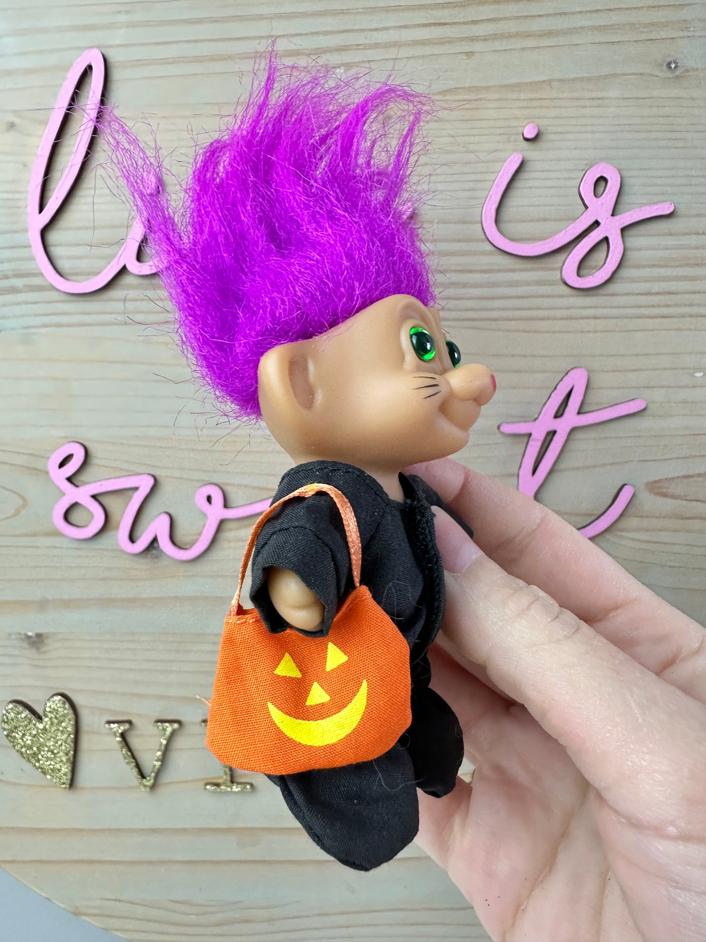 Vintage Russ Troll Halloween Cat Costume