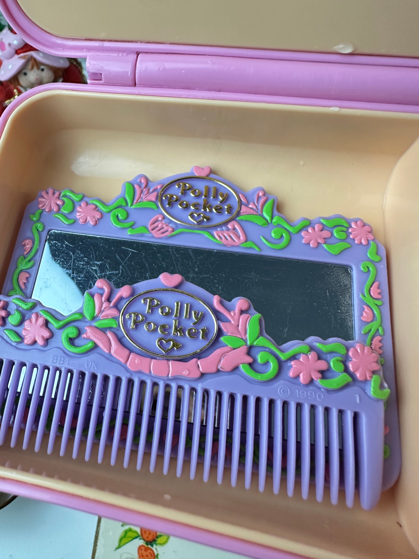 1990 Bluebird Toys Polly Pocket Pretty Hair Playset