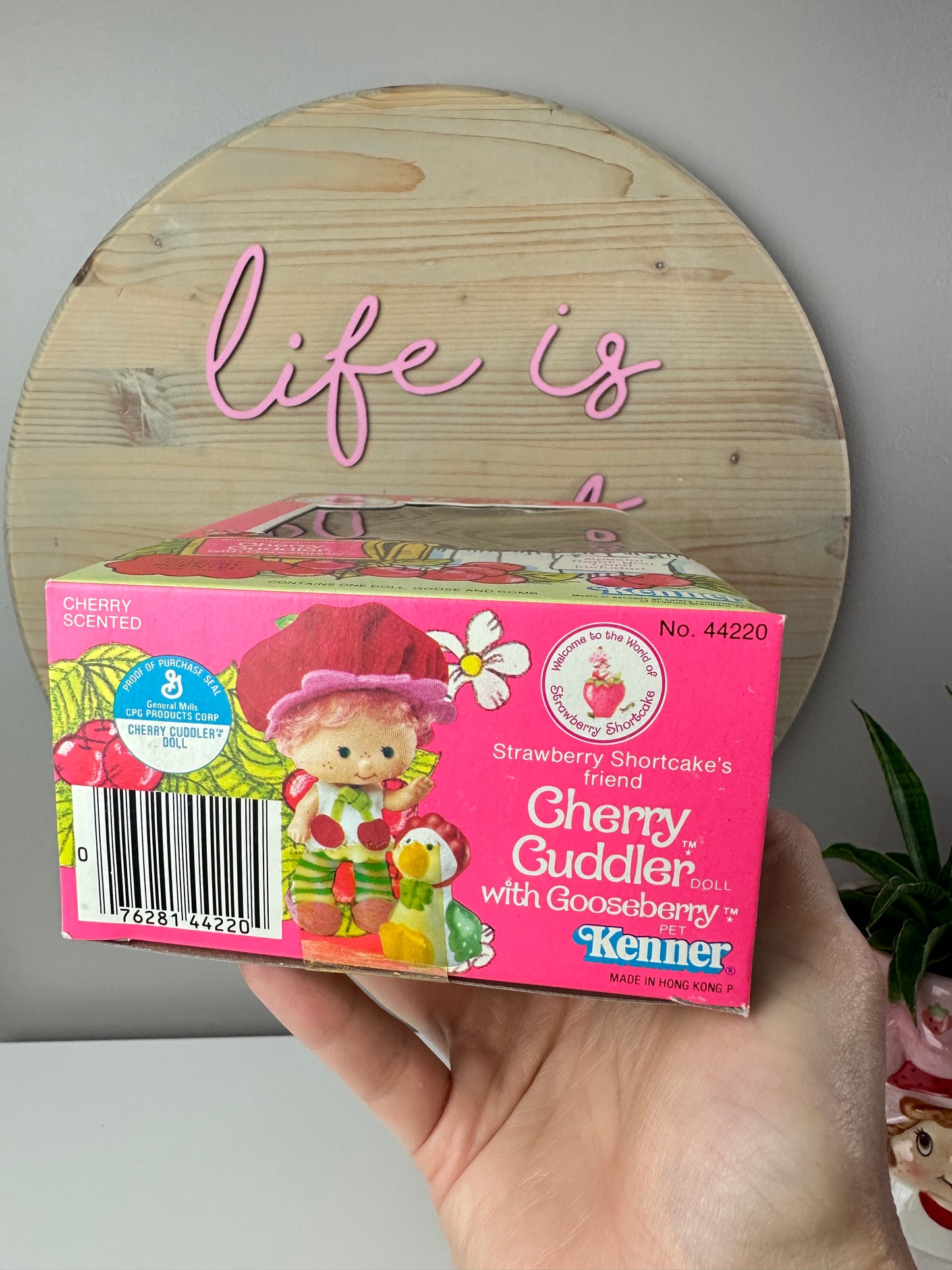 1982 Kenner Strawberry Shortcake Cherry Cuddler with Gooseberry Doll NRFB Sealed *Berry Vault*