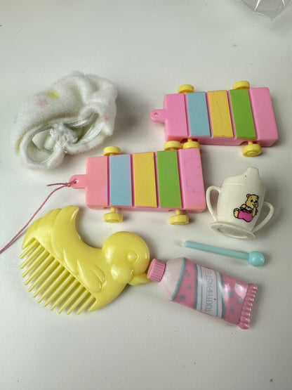 1980s Hasbro My Little Pony First Tooth Bouncy with Accessories