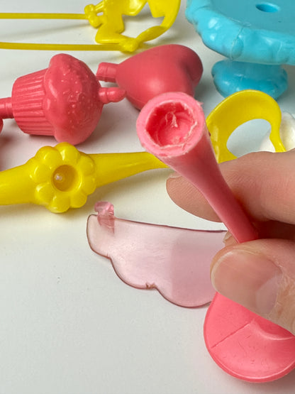 1980s Kenner Care Bears Cloud Mobile Car & Care A Lot Playset Pieces
