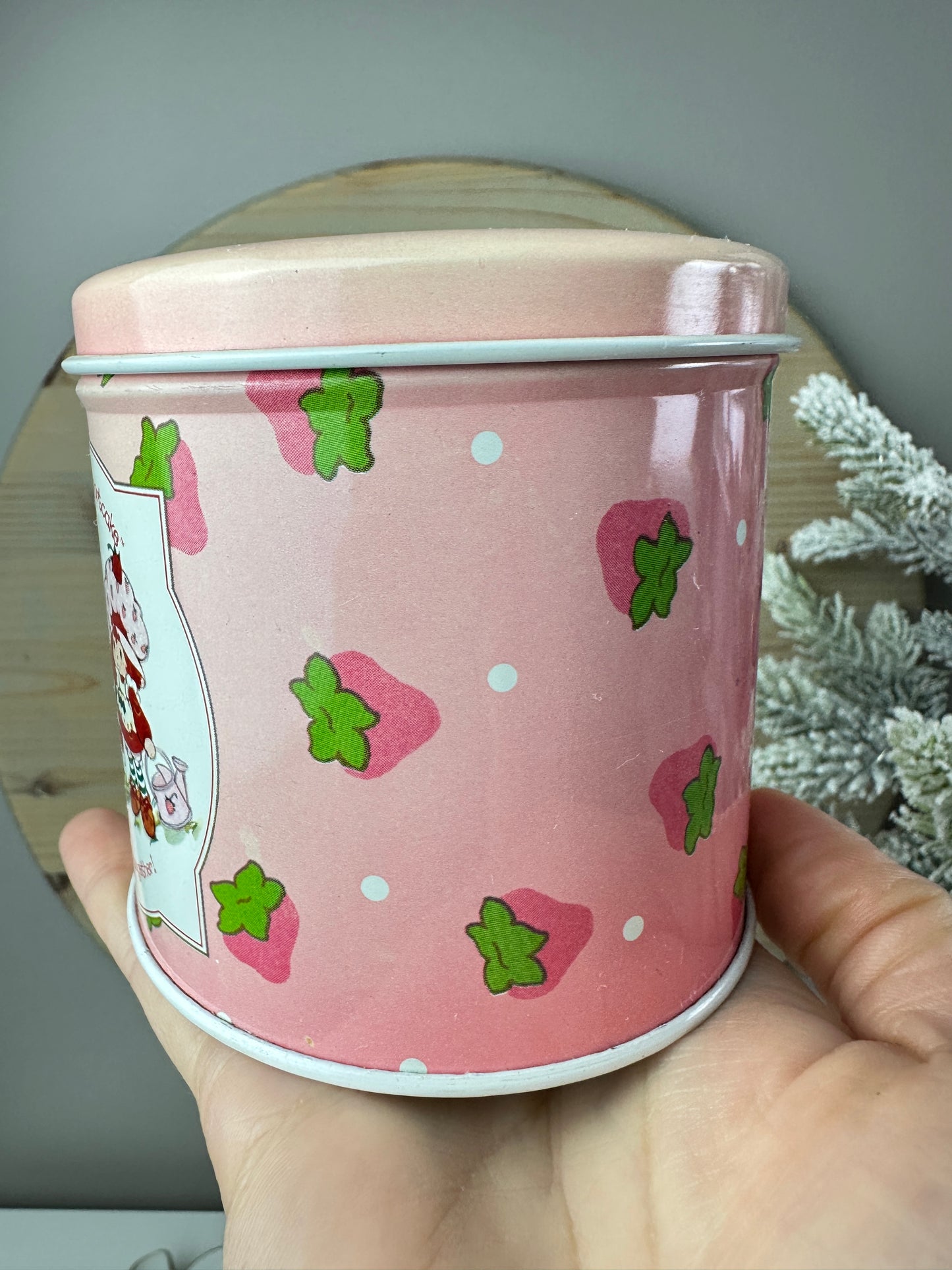 1980s Strawberry Shortcake Pink Tin