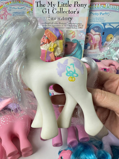 1980s G1 My Little Pony Lot with Accessories & Guide *Berry Vault*