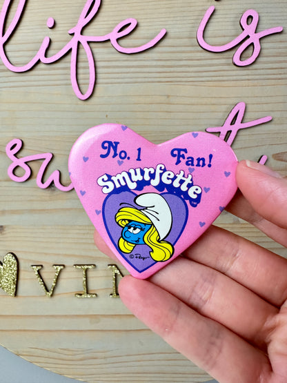 1980s Smurfs Smurfette Pin