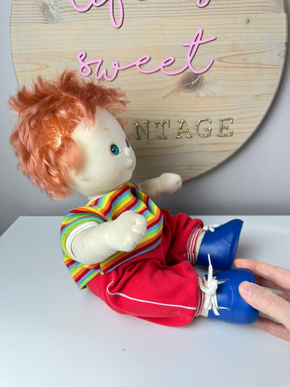 1980s Mattel My Child Doll Green Eyes Red Hair