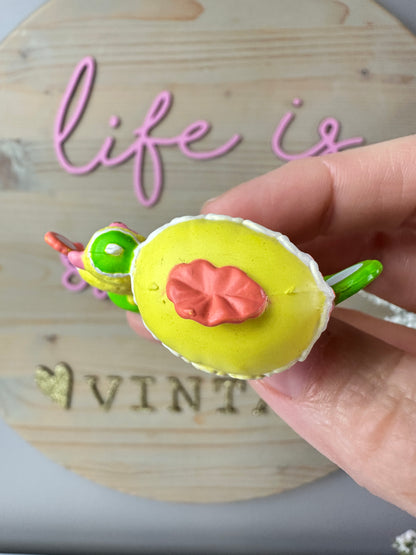 1984 Kenner Strawberry Shortcake Peach Blush with Melonie Belle Getting Ready for Bed Mini PVC Figure *Berry Vault*