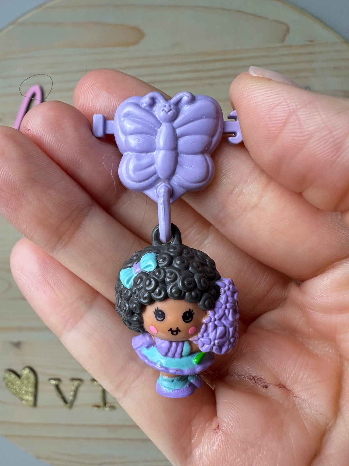 1980s Hasbro Charmkins Hyacinthia with Clip