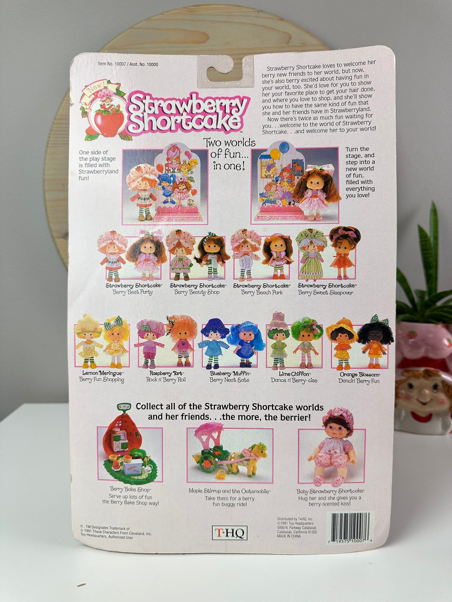 1991 THQ Strawberry Shortcake Blueberry Muffin Berry Neat Eats Doll MOC