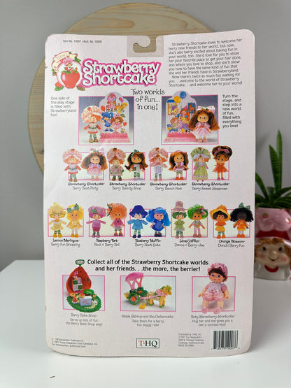 1991 THQ Strawberry Shortcake Blueberry Muffin Berry Neat Eats Doll MOC