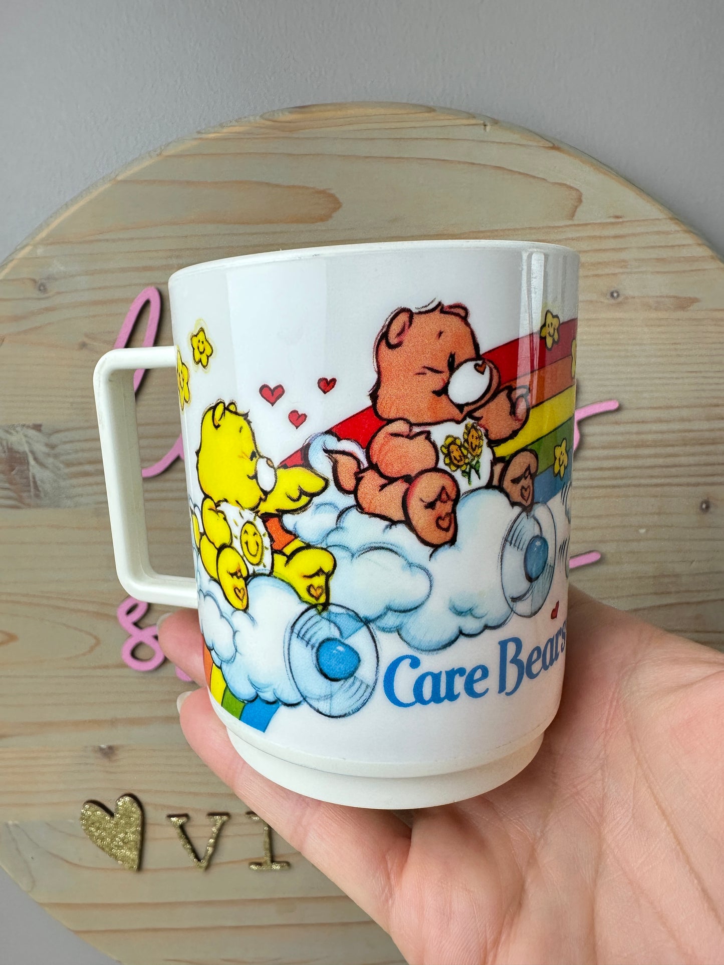 1980 Deka Care Bears Child's Cups x 2