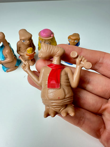1980s E.T. PVC Miniature Mini Figure Lot