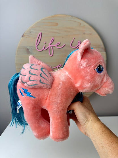 1980s Hasbro Softies G1 My Little Pony Plush Firefly Pegasus