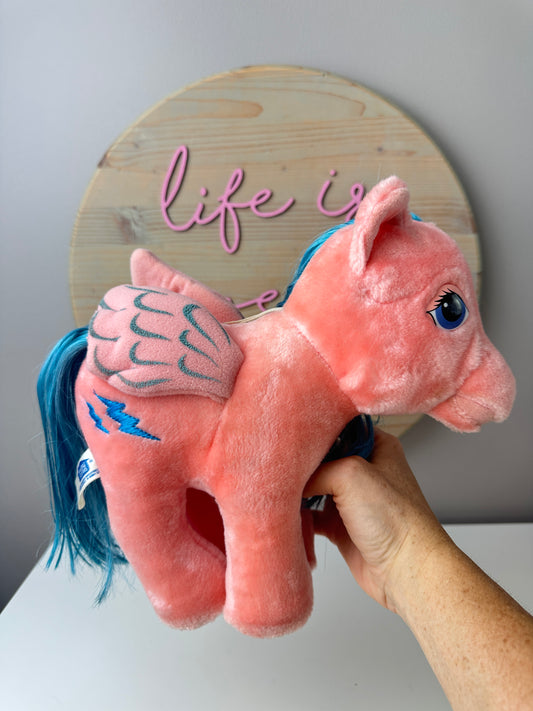 1980s Hasbro Softies G1 My Little Pony Plush Firefly Pegasus