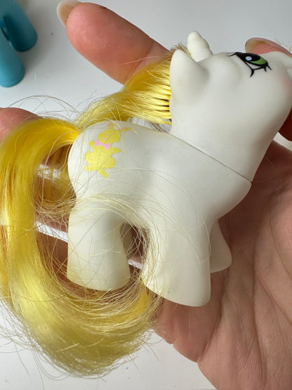 1980s Hasbro My Little Pony Newborn Twins Rattles & Tattles *Berry Vault*
