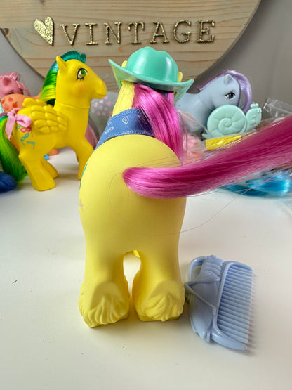 1980s Hasbro My Little Pony Big Brother Tex with Accessories