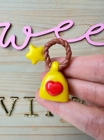 1980s Kenner Care Bear Cousin Gentleheart Lamb Bell - Poseable Accessory