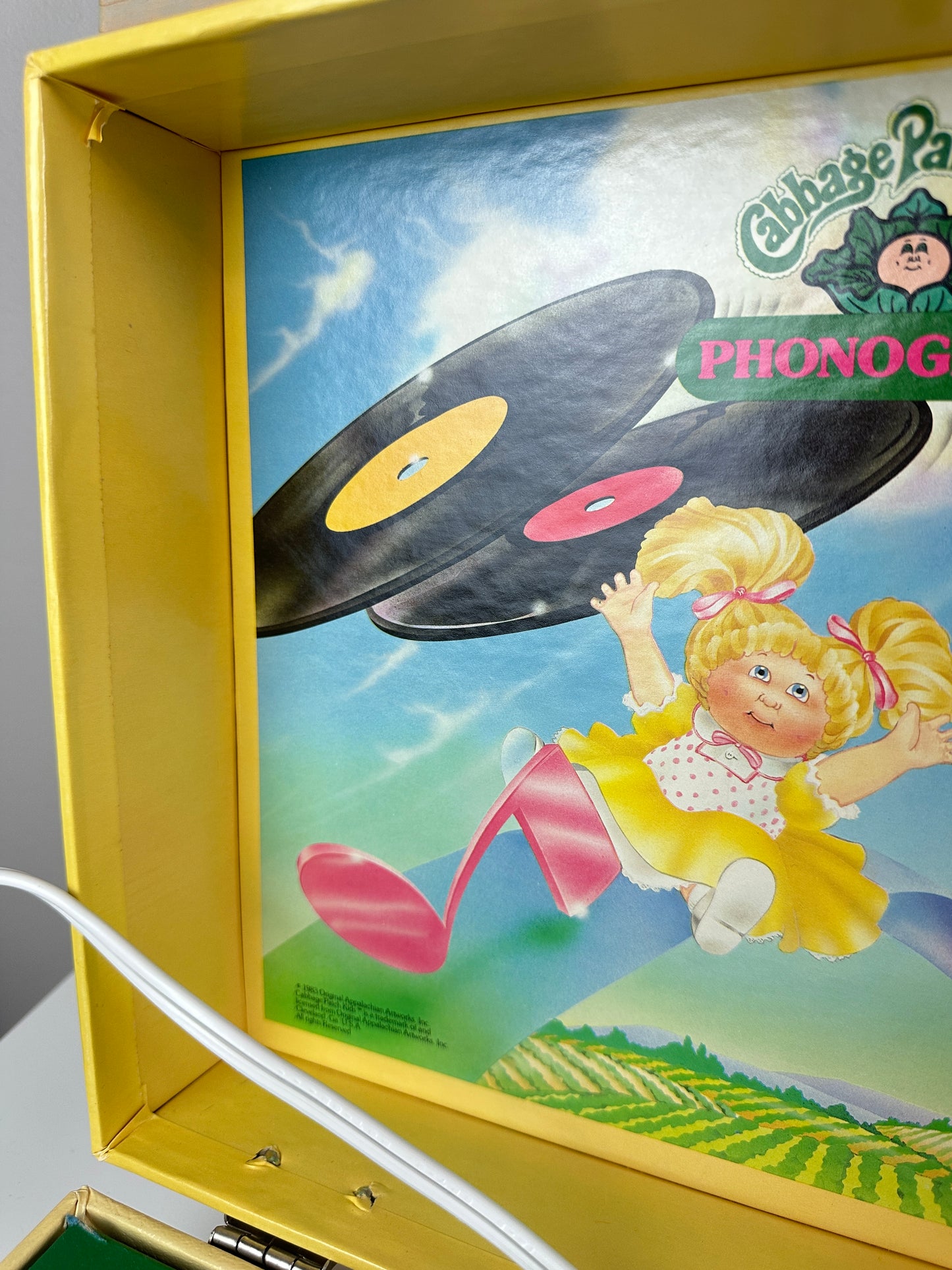1983 Playtime Cabbage Patch Kids Record Player in Box