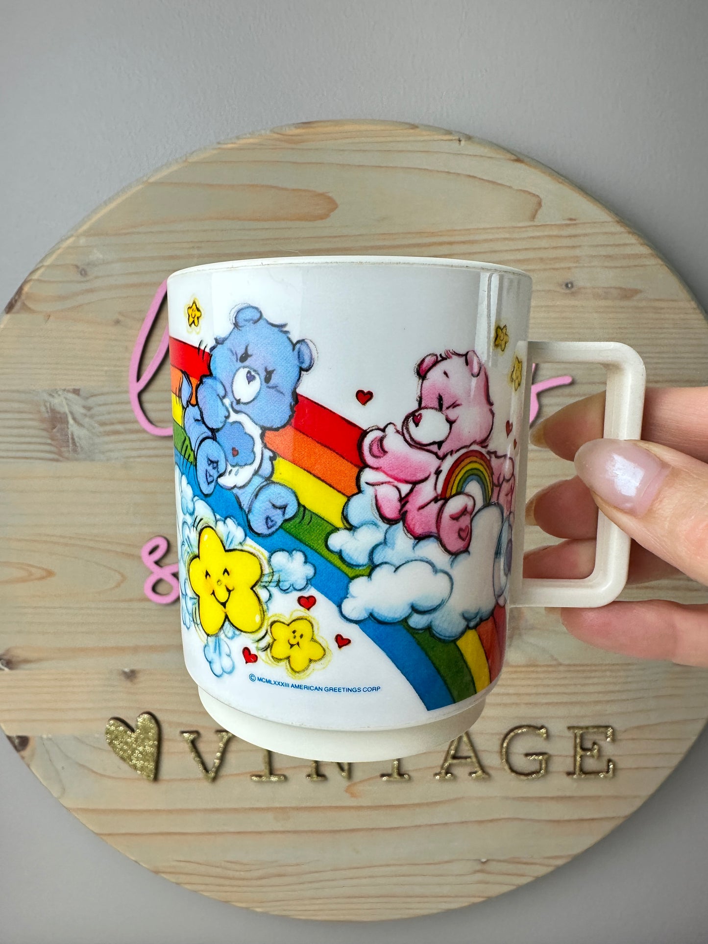 1980 Deka Care Bears Child's Cups x 2