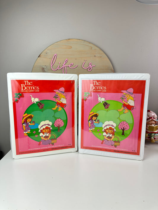 1982 The Berries Doll Cases [Lot of 2]