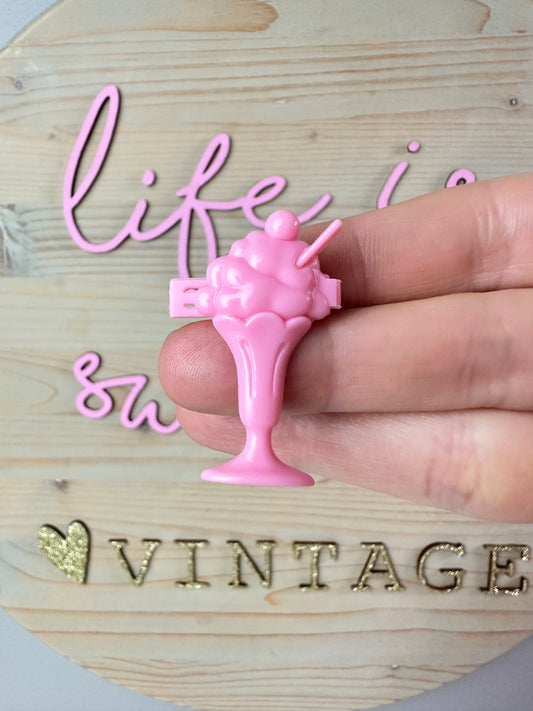 1988 Hasbro G1 My Little Pony Candy Cane Hair Clip Accessory [Sugar Apple]