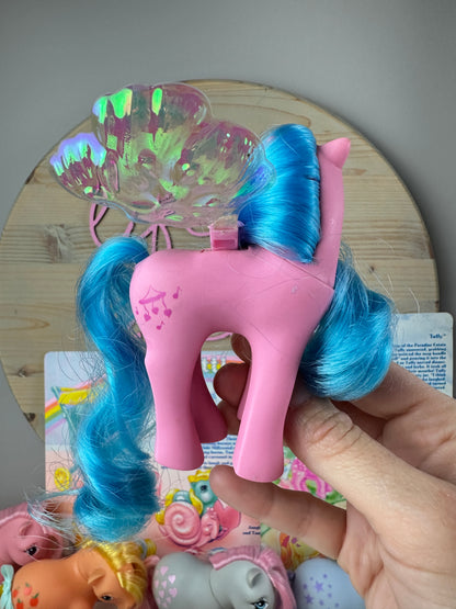 1980s Hasbro My Little Pony Flutter Pony Wingsong with One Wing
