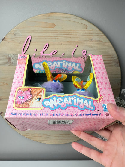1986 Hasbro Wearimals Butterflies MIB