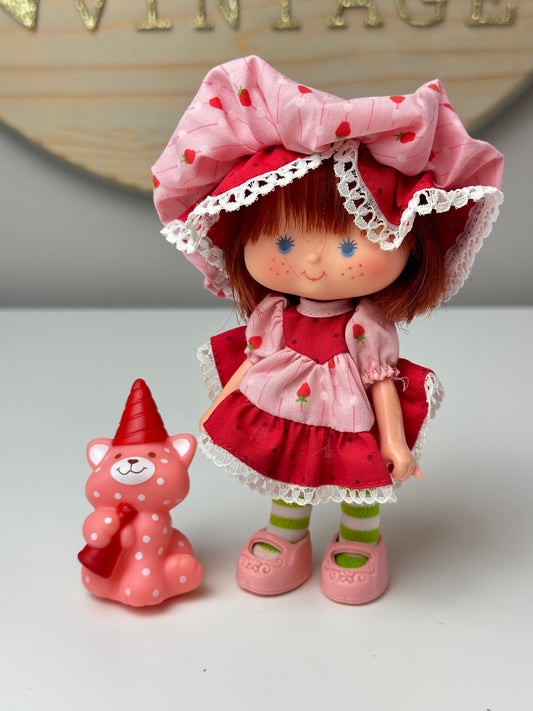 1984 Kenner Strawberry Shortcake with Custard Party Pleaser Doll