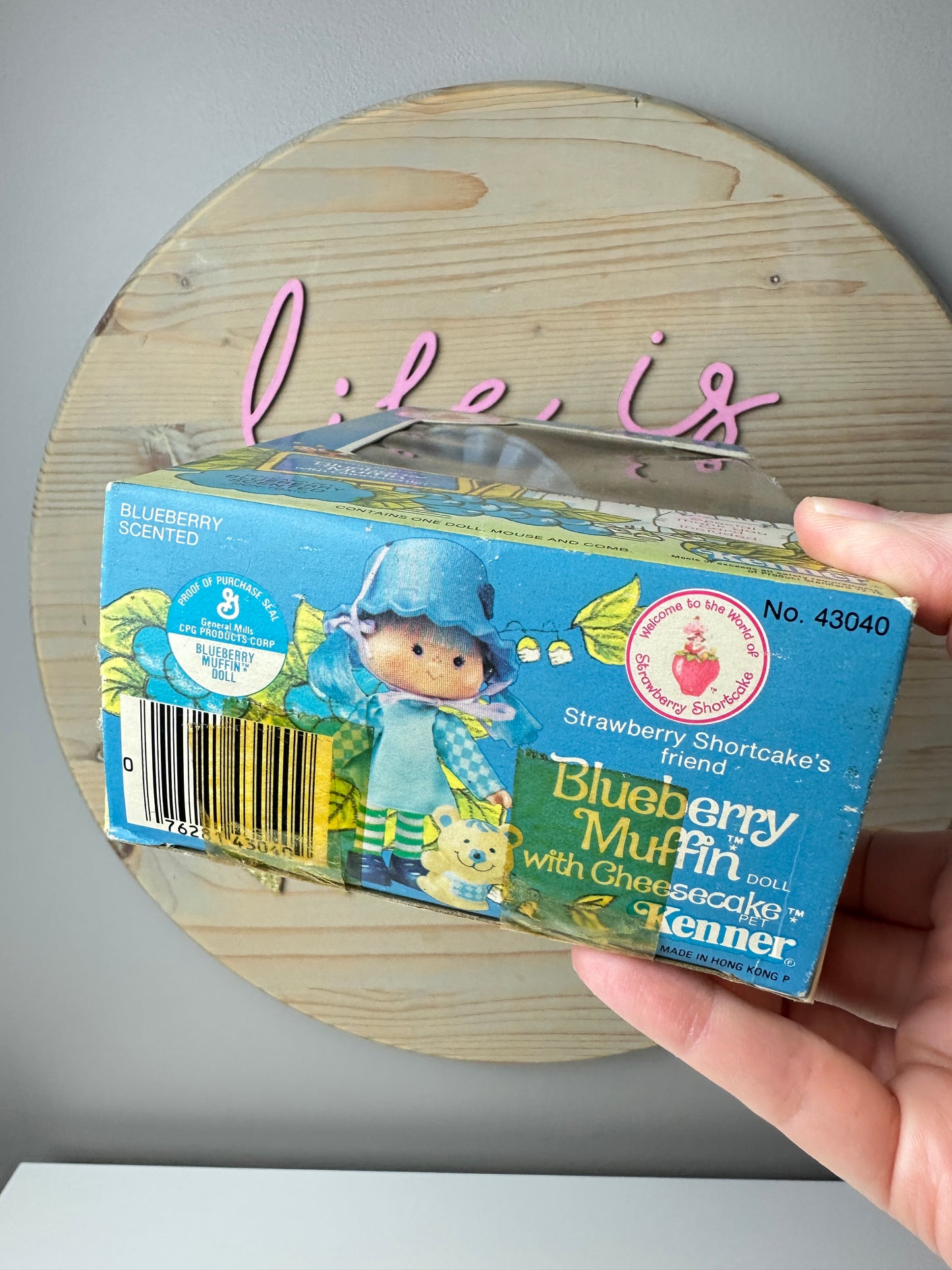 1982 Kenner Strawberry Shortcake Blueberry Muffin with Cheesecake Doll NRFB Sealed