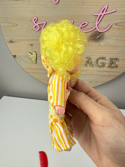1984 Kenner Strawberry Shortcake Lemon Meringue with Frappe Sweet Sleeper Doll