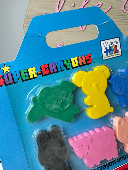 1987 Warren Super Crayons MOC Unopened [Lot of 2]