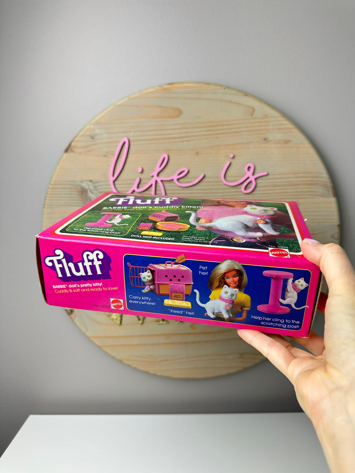 1982 Barbie Doll Pet Fluff Kitten MIB