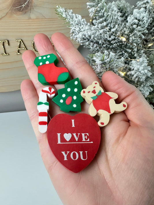 1980s Holiday Erasers Set [Set of Five]