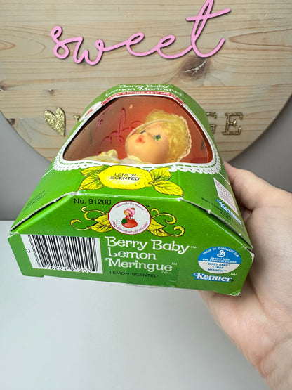 1984 Kenner Strawberry Shortcake Lemon Meringue Berry Baby MIB