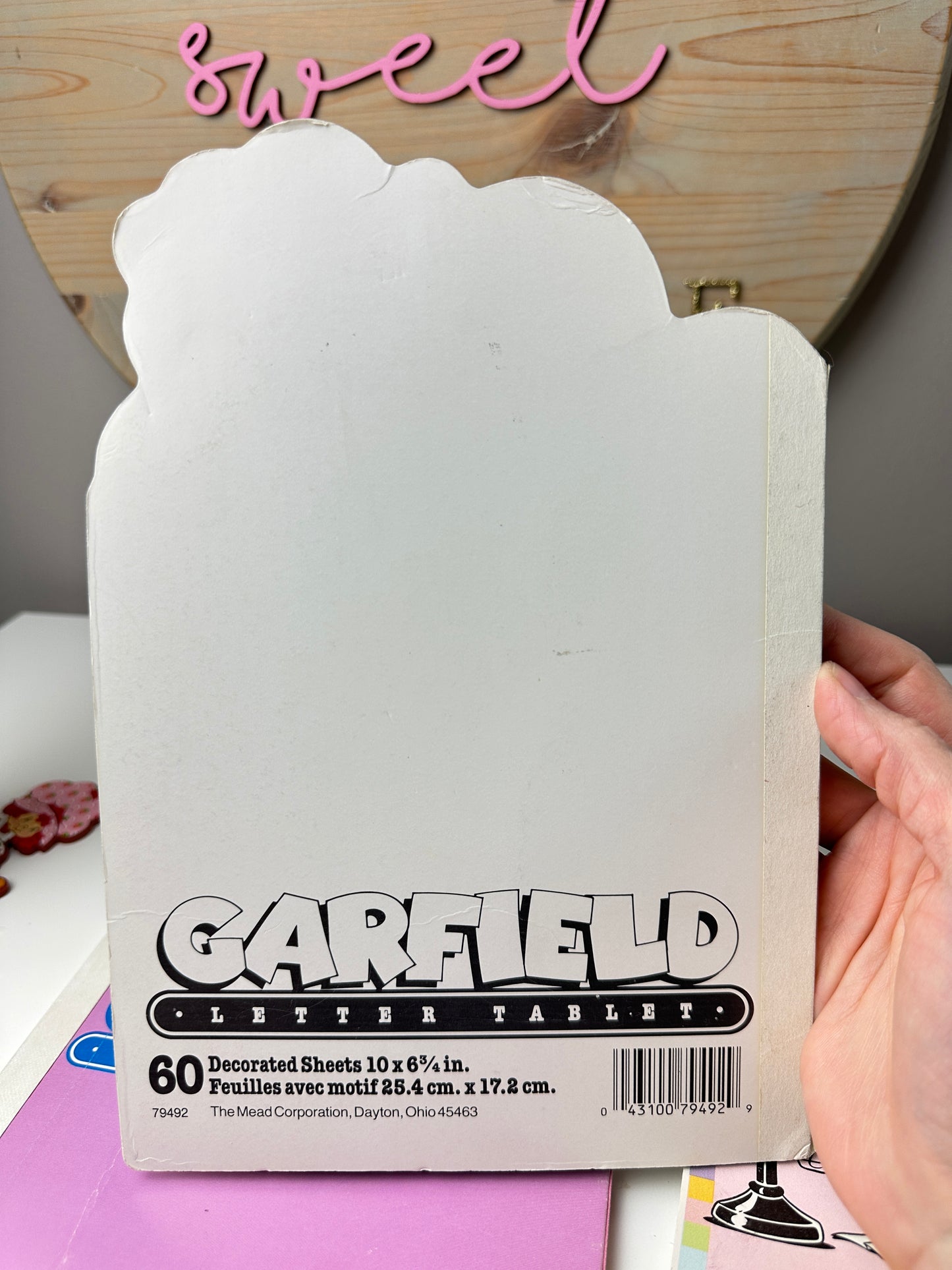 1980s Mead Garfield Stationary Notebooks 10" x 6" [Lot of Two]
