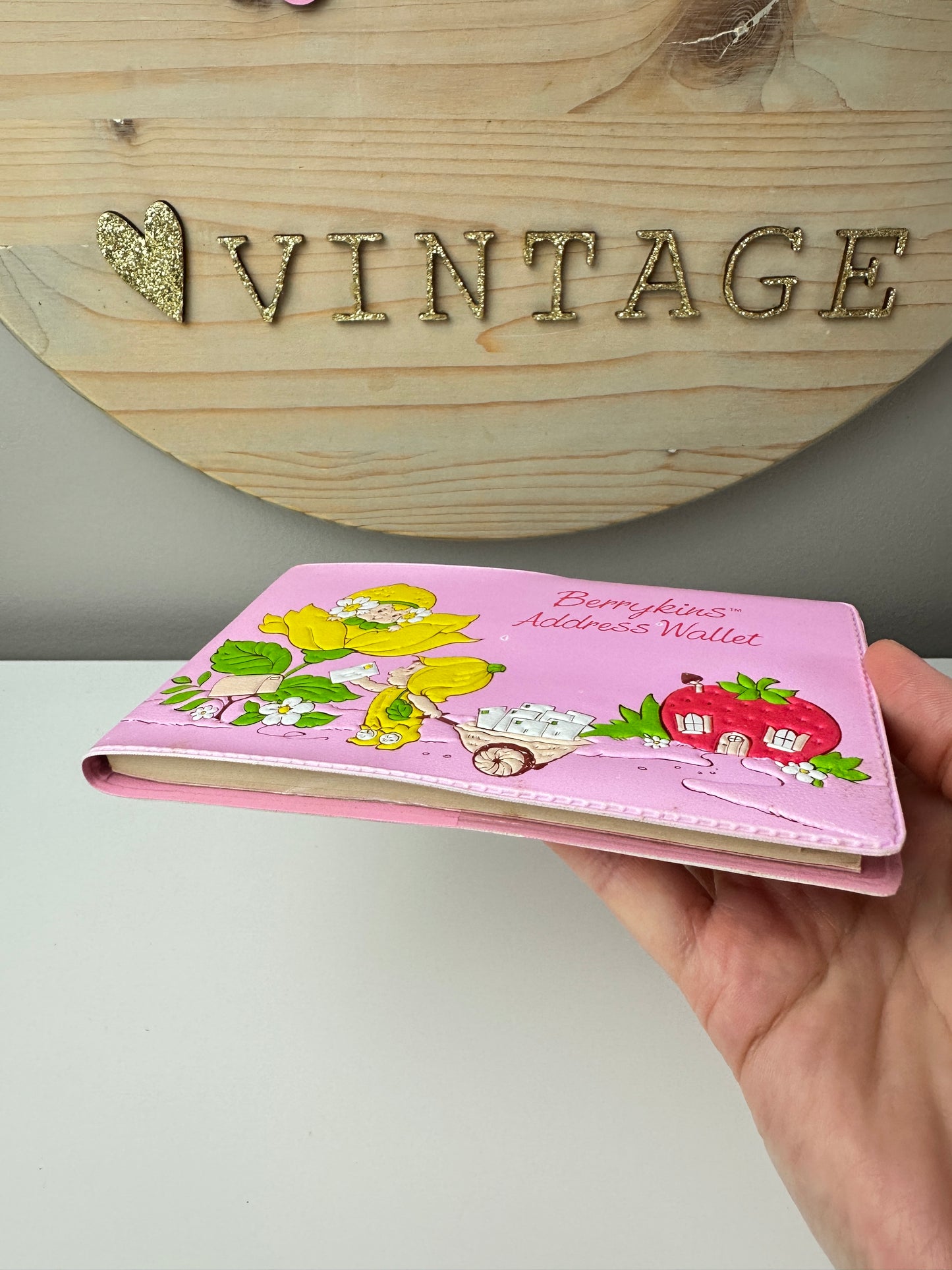 1985 Kenner Strawberry Shortcake Berrykin Address Wallet
