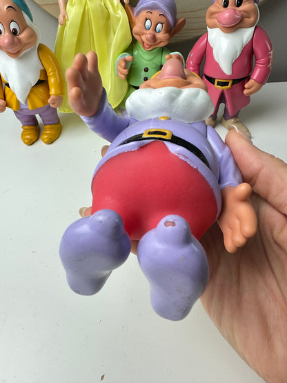 1990s Disney Snow White and Dwarves Dolls