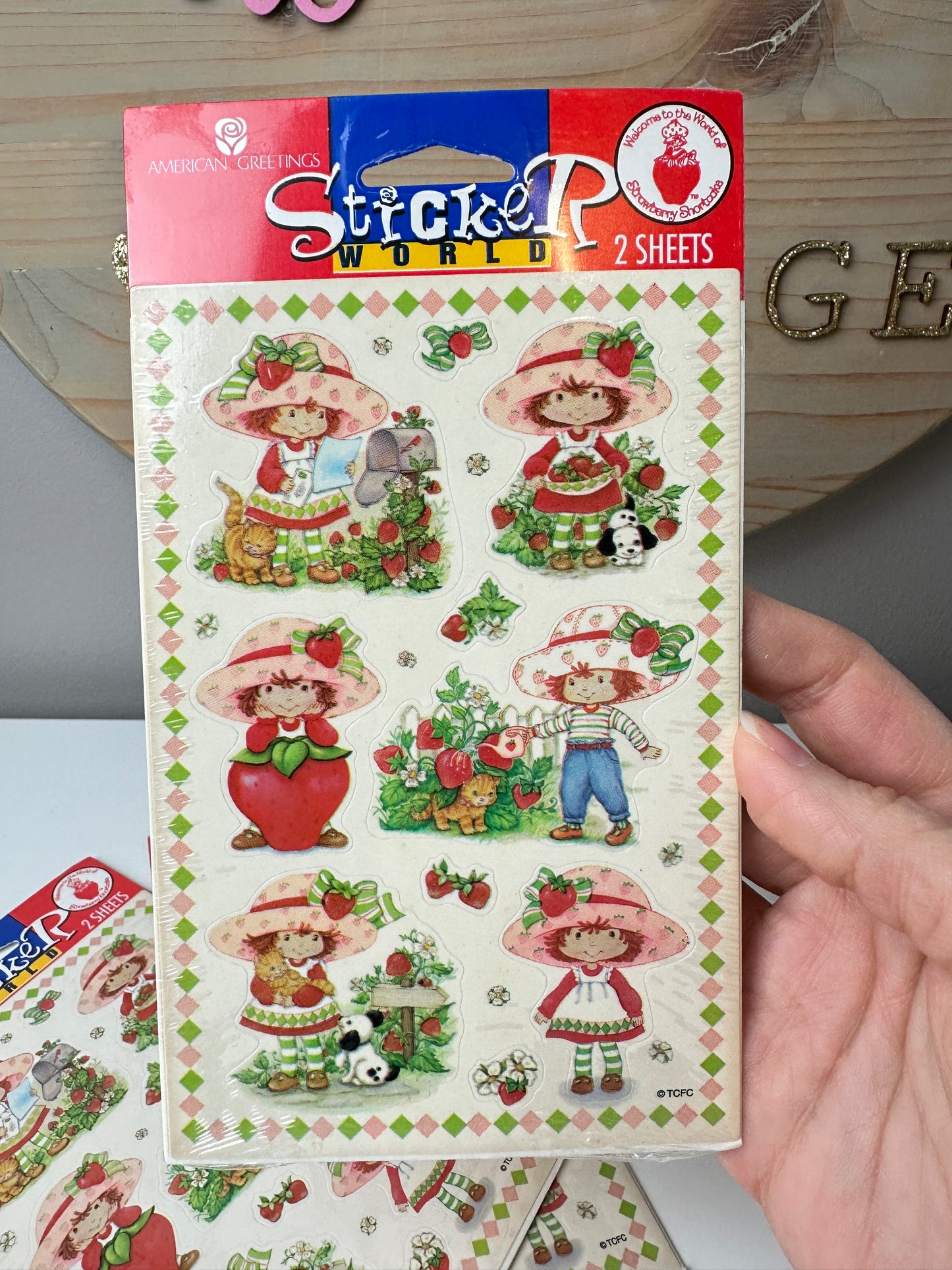 1998 Strawberry Shortcake Sealed Sticker Packs [Sold Separately]
