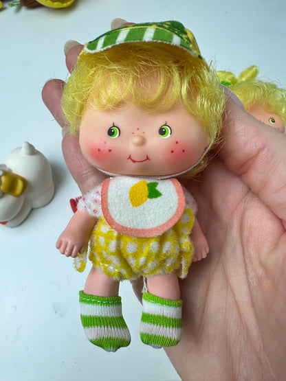 1982 Kenner Strawberry Shortcake Lem and Ada with Sugarwoofer Dolls