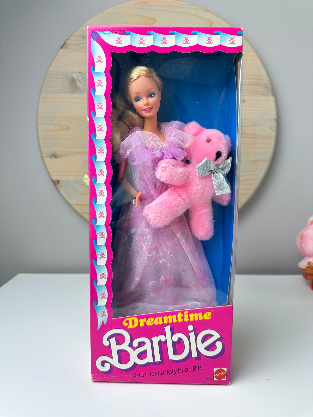 1984 Mattel Dreamtime Barbie with B.B. Bear NRFB Sealed