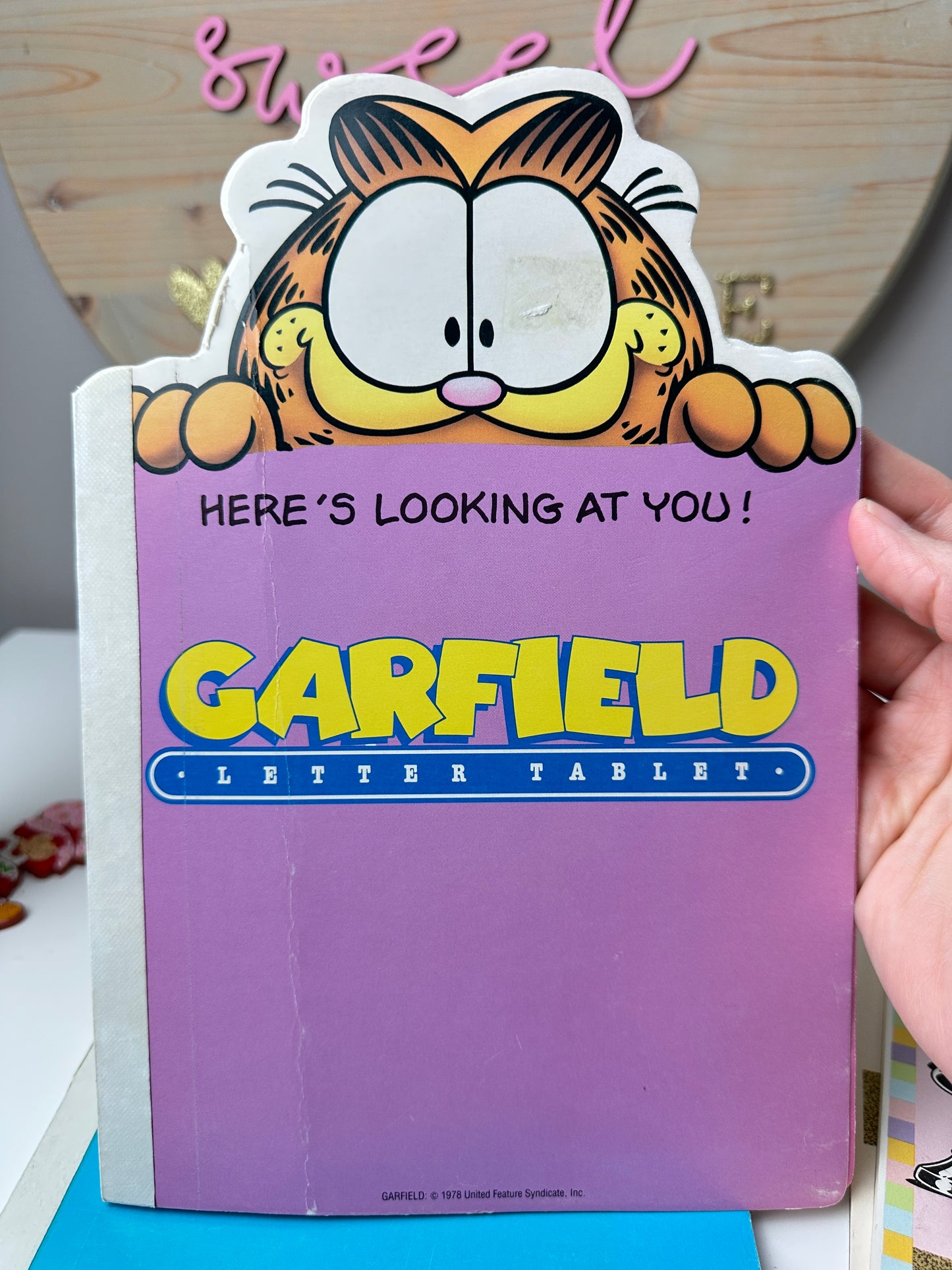 1980s Mead Garfield Stationary Notebooks 10" x 6" [Lot of Two]