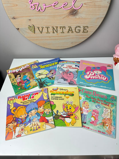 1980s Cartoon Books - Popples, My Little Pony, Poochie, & More (Missing Records & Tapes)