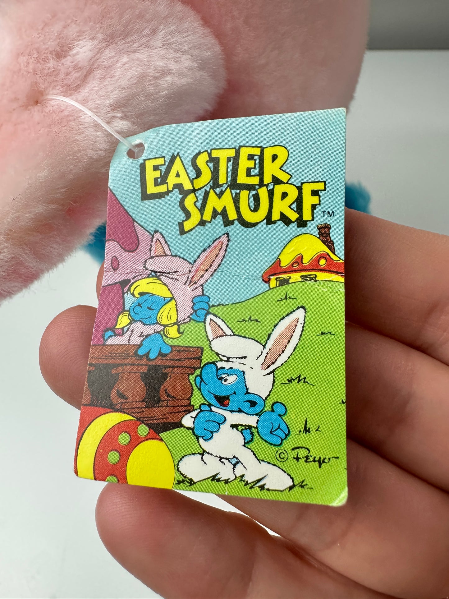 1983 Peyo Wallace Berrie Easter Smurfette Plush Unused