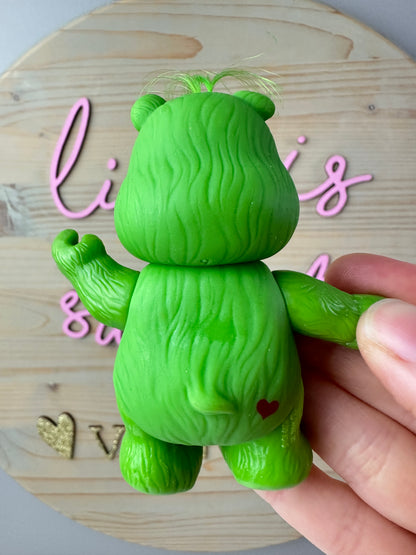 1980s Kenner Care Bear Good Luck Poseable with Shovel Accessory