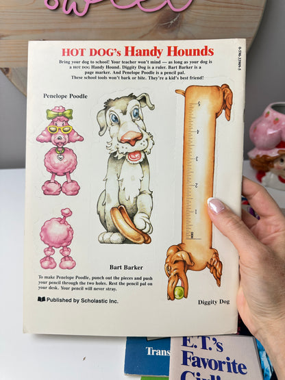 1980s Hot Dog! Magazine Lot with Posters, Baseball Cards, & Stickers