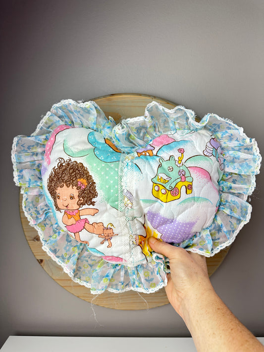 1980s Huggabunch Bed Throw Pillow